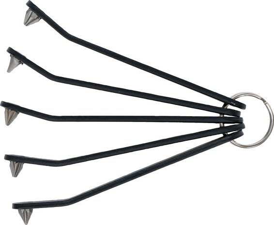 Tournevis a embouts speciaux ultra plat plat SL cruciforme (PH) et PZ Profil T (pour Torx) 5 pieces