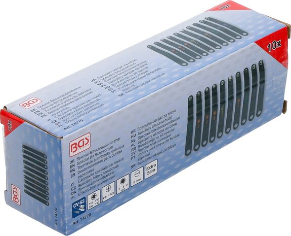 Tournevis a embouts speciaux ultra plat 10-piece