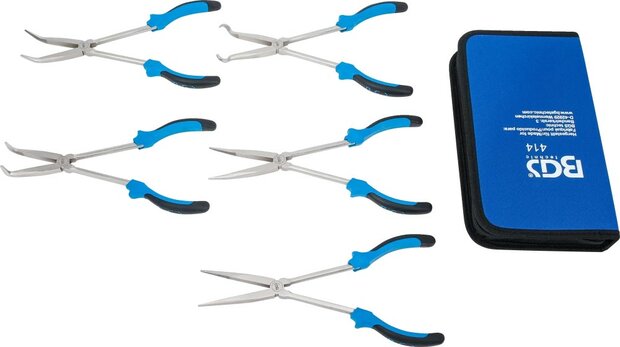 Ensemble de pinces nez long 5 pieces, 290 mm