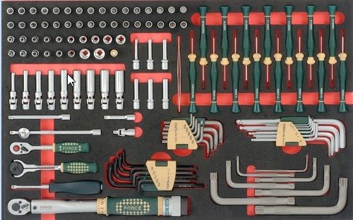 Chariot a outils a 8 tiroirs avec 405 outils (EVA)