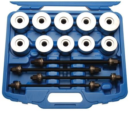 Coffret d'extraction de roulements et de silenblocs avec 4 vis 24 pieces