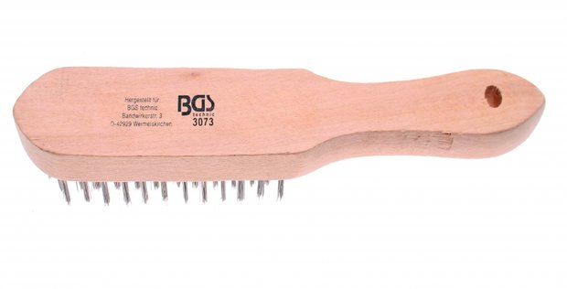 Brosse fil, acier industriel, 5 rangees