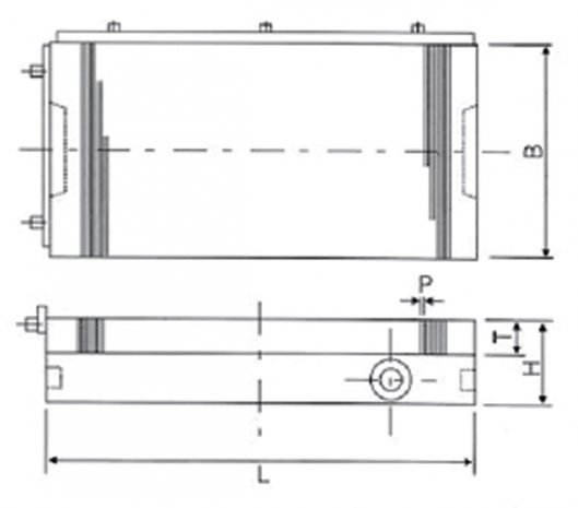 Plateau magnetique permanent 300x150mm