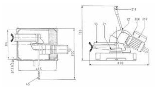 Tronconneuse -  250 / 275 MKS250N, 83kg