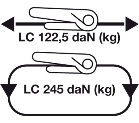 Sangle cliquet avec 4 protections