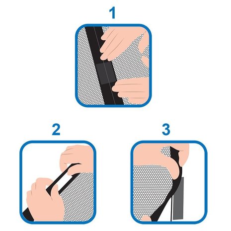 Porte d'ecran avec fermeture magnetique