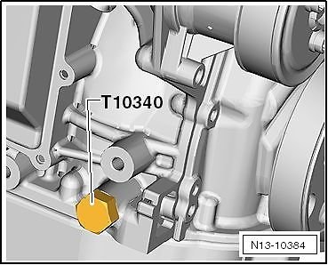 Vilebrequin outil de blocage VAG FSI / TFSI, de BGS 62625