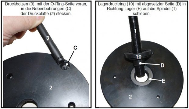 Roulement de moyeu de roue Outil pour Ford, Volvo, Mazda, 78 mm