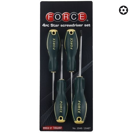 Jeu de 4 tournevis pour vis Torx perce