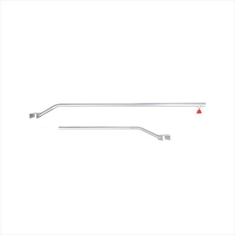 Soutien aluminium ajustable 108-146cm pour b che plate remorque