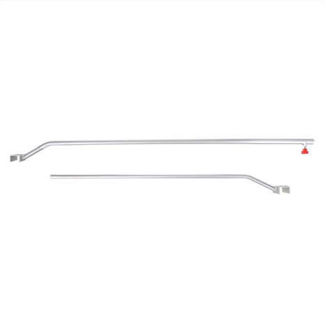 Support de bache en aluminium, extensible, 132-204 cm, pour bache de remorque