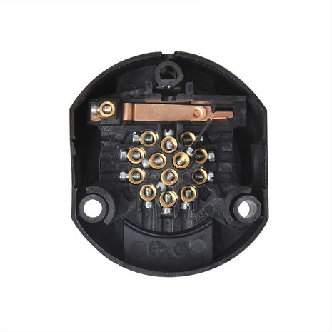 Prise 13 broches PVC type Jaeger + joint caoutchouc