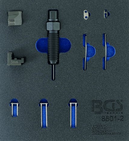Ensemble complementaire pour dispositif de rivetage a cha ne temporisee (BGS 8501), adapte pour broches de cha ne de 3 mm