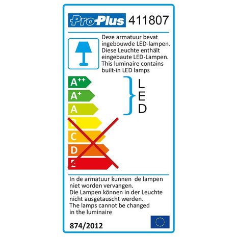 Luminaire de surface 30-leds 12V 550lm 22x200x90mm