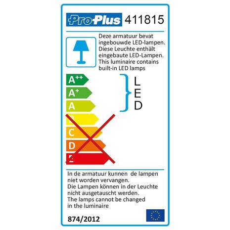 Luminaire de surface 24-leds 12V 320lm 38x208x127mm