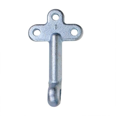 Crochet de valve n° 1 gauche 170 mm avec illet a visser