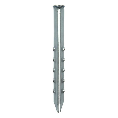 Piquet de tente 30cm metal strie