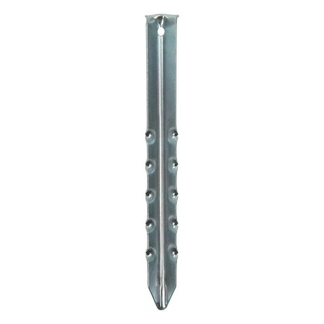 Piquet de tente 30cm metal strie