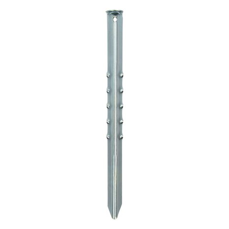 Piquet de tente 40cm metal nervure