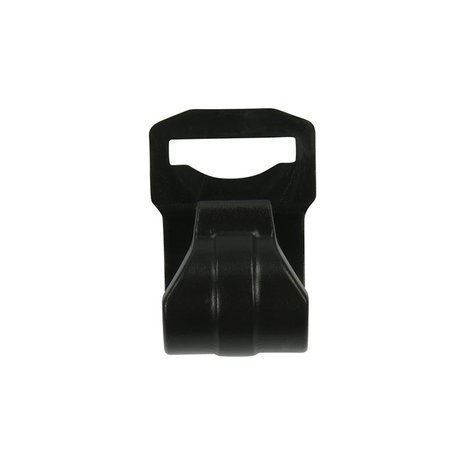Clip de tente pour mat de tente 20-25mm avec fente noir