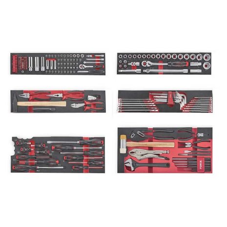 Boite a outils portable avec 5 tiroirs complets 187 pcs