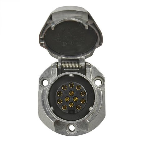 Prise metallique 13 broches type Jaeger sous blister