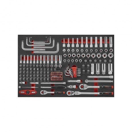 Chariot a outils noir a 8 tiroirs avec 512 outils (EVA)