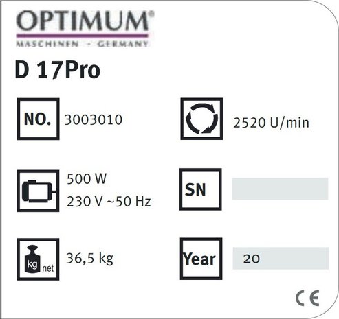 Perceuse d'etabli diameter 16 mm