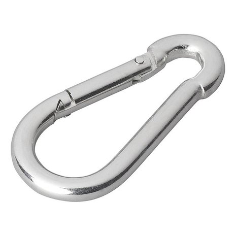 Mousqueton metal 6x60mm x10 pieces