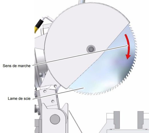 Tronconneuse diameter 315mm