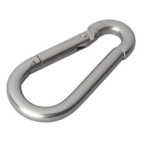 Mousqueton acier inoxydable 8x80mm x10 pieces