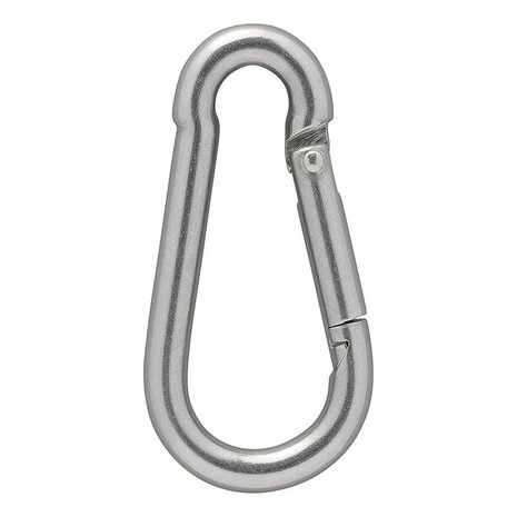 Mousqueton acier inoxydable 8x80mm x10 pieces