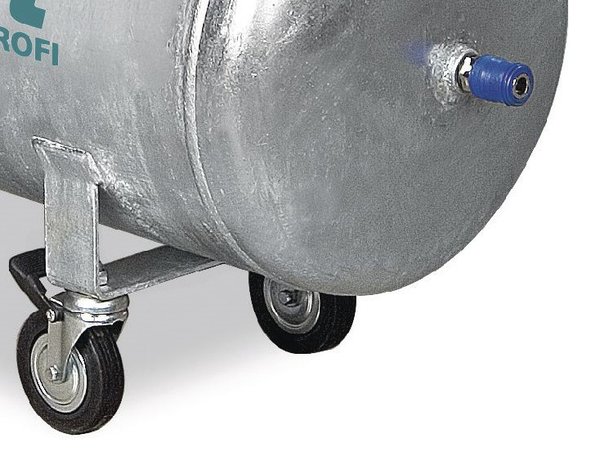 Chaudiere compresseur d'huile galvanisee avec entrainement par courroie 15 bar, 109 kg 100 litres