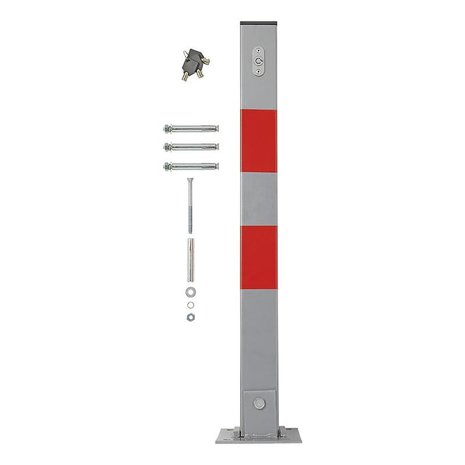 Poteau de stationnement avec serrure