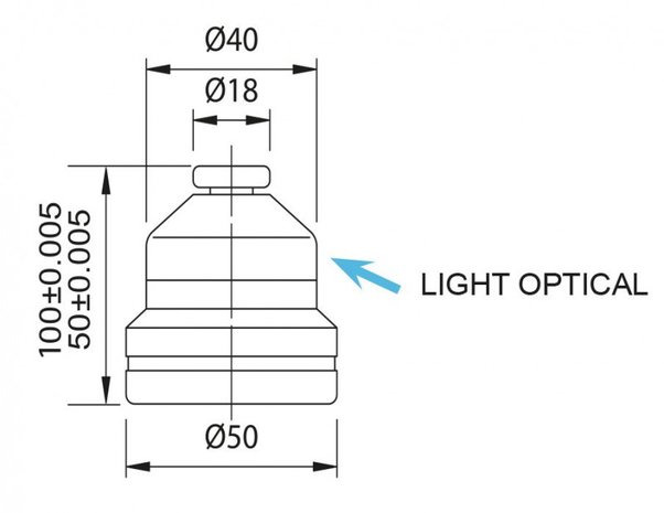 Dispositif de reglage en hauteur 50 mm