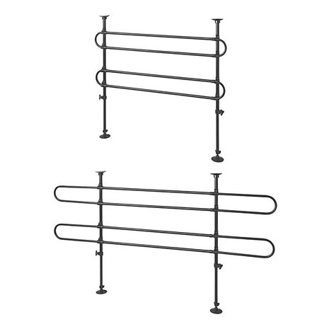 Grille pare bagages & chien 2x2-tubes metal