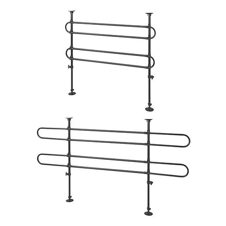 Porte-bagages pour chien 2x2 tubes metalliques