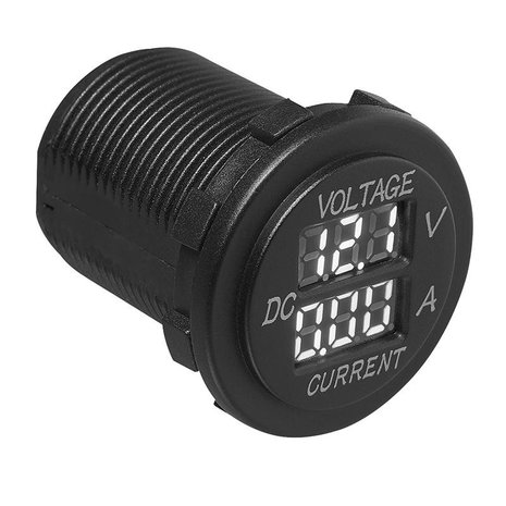 Volt-Ampèremètre à encastrer numérique 6-30V / 0-10A