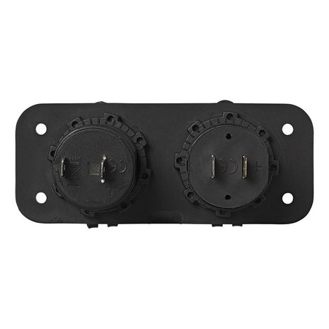 Kit d'encastrement : prise DIN + port USB double type A 2x2100mA