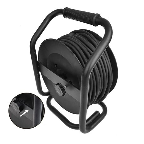 Enrouleur de cable CEE 25M 3x1,5mm² (2x Schuko + 1x CEE)