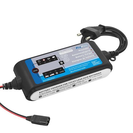 Chargeur de batterie 6V/12V 2-4Amp. 9 etapes cycle de charge LiFePO4