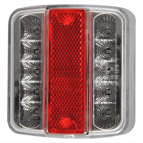 Feu arriere 4 fonctions 98x105mm 14LED avec EC 5 broches