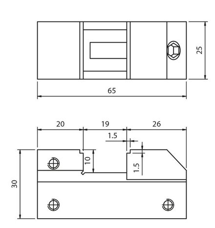 Mini-mesures / pince rectifier acier inoxydable