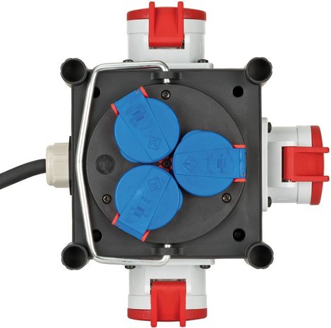 Diviseur de debit compact en caoutchouc BSV 3 LS E/16 2 IP44 1m H07RN-F 5G1.5