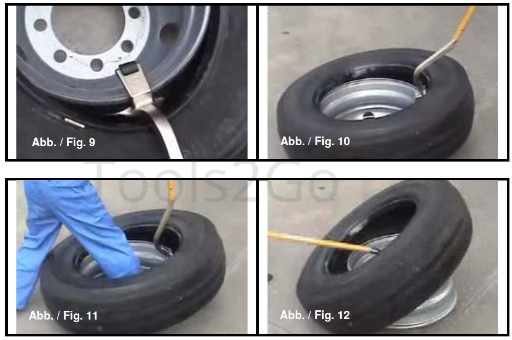 Leviers de cuiller à pneus de 14.76 po, trousse de changement de pneus pour  pneus de vélo, motocyclette, 3 leviers de pneus, 3 protecteurs de jante, 1