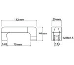 Crochet d'extraction de l'injecteur, 13 mm