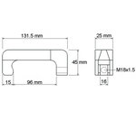 Crochet d'extraction de l'injecteur, 16 mm