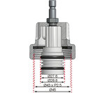 Adaptateur No. 16 pour Art. 8027: Mercedes 1500C.C