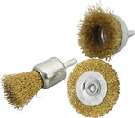 Ensemble de brosse en acier de 3 pieces