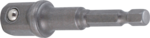 Adaptateur pour perceuses empreinte six pans m le 6,3 mm (1/4) sur carre m le 12,5 mm (1/2)